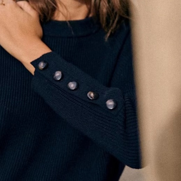 SEZANE Sami Jumper Navy XL - Picture 2 of 8